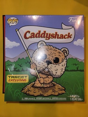 Funko Pop Caddyshack Gopher & Bushwood Hat Target Exclusive Set New Multicolor