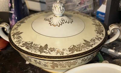 Vintage 1950s Noritake Valencia Covered Vegetable Bow And Matching Oval Bowl