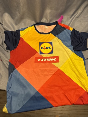 #ad #ad Crivit Lidl Trek Cycling Jersey Men’s Medium Colorblock Performance Shirt $19.99
