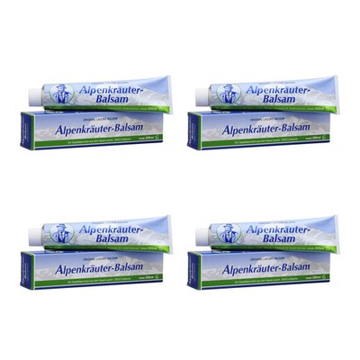 4x Alpenkrauter Emulsion Herbal Massage Gel for Joint Pain 200ml / 6.8 fl oz
