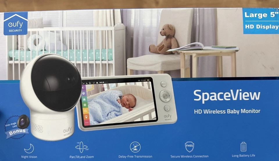 Eufy SpaceView – HD Wireless Baby Monitor (5” Display) – Wie neu! - Bild 2 von 2