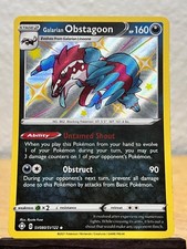 galarian obstagoon pokemon card value - - Sword and Shield Base - x4 Card Lot Playset [Colorless][Colorless][Colorless] Knuckle Impact 180 During your next turn Galarian Obstagoon Pokemon card Like