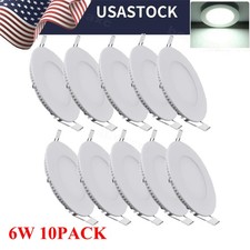10Pack 4Inch LED Ceiling Lights Ultra-Thin Recessed Retrofits Kit 6000K Daylight