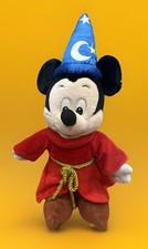Vintage Walt Disney World Plush Standing Sorcerer Mickey Mouse Doll With Tag 18  