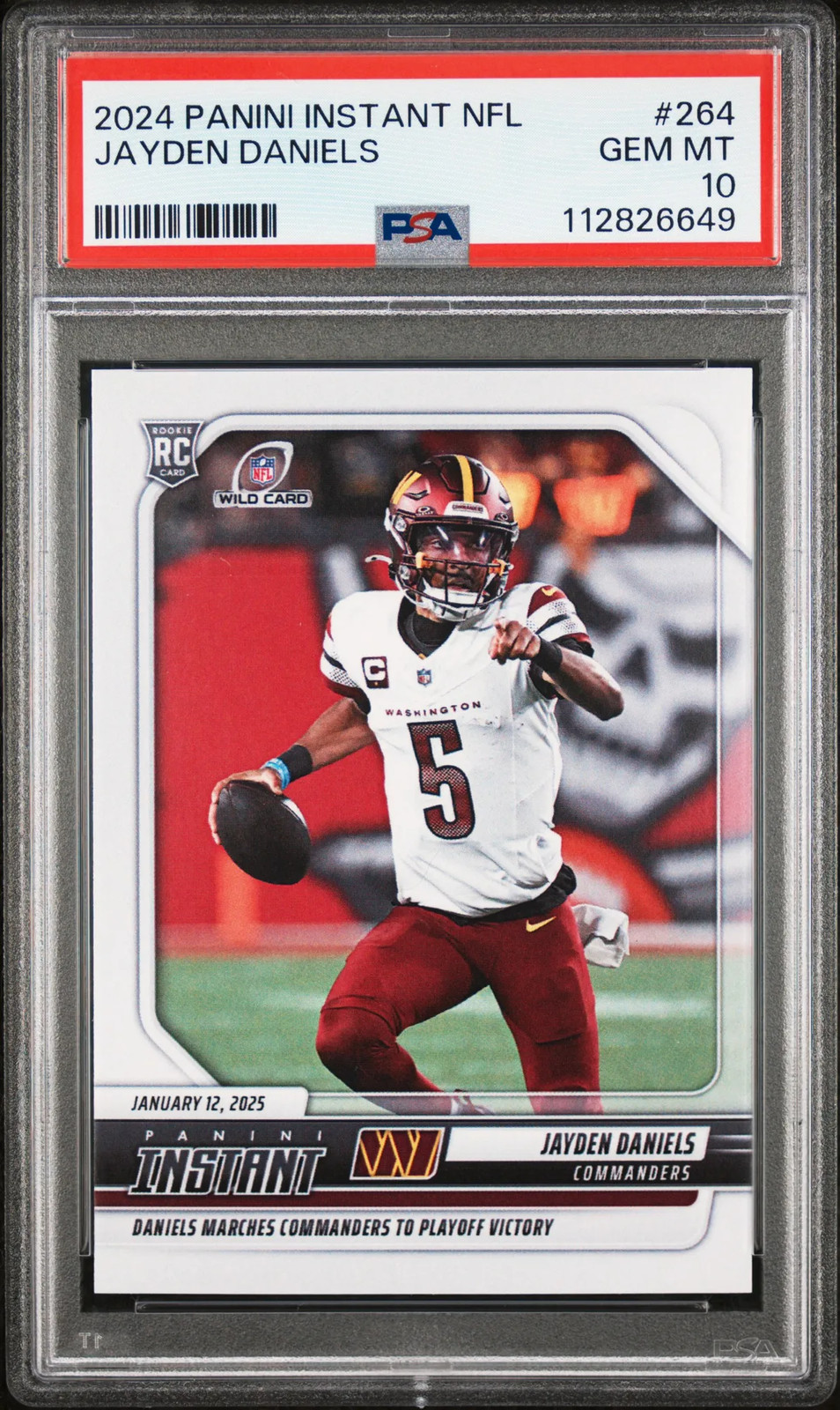 Jayden Daniels Panini Instant NFL #264 Base