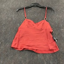 URBAN OUTFITTERS Bella Tie-Back Cami Top Women's Size S Wine/Bord