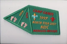 1997 Northeast Illinois Council North Star District Camp Games Webelos-Woods pat