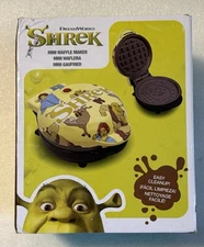 New Uncanny Brands Dreamworks Shrek Mini Waffle Maker NIB