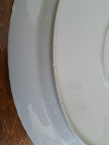 Style House Picardy Platinum Swirl Pattern Fine China Oval Serving Platter - Picture 4 of 5
