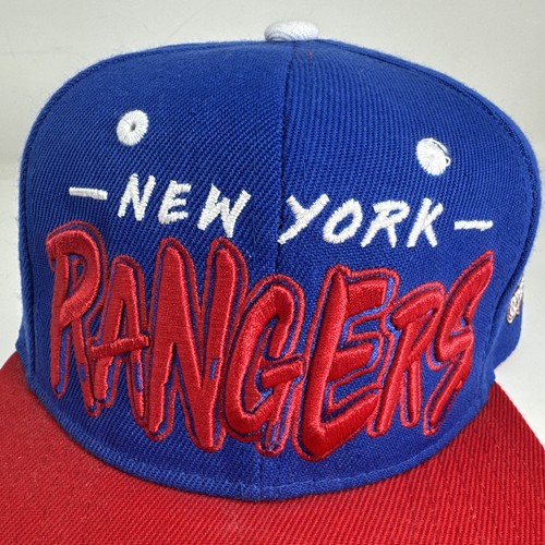 NY rangers snapback New York outerstuff blue red NHL youth hat hockey EXCELLENT - Picture 2 of 9