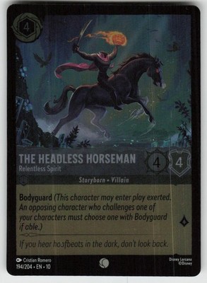 Cold Foil The Headless Horseman - Relentless Spirit 194/204 Common Whispers in t