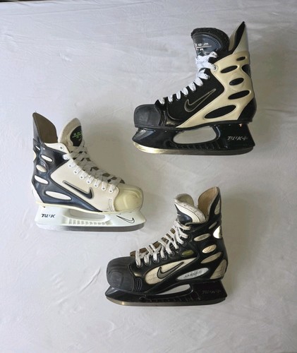 Nike Hockey Set of * 3 SINGLE Skates Only * White Fedorov 6.5 D & Gretzky 8.5 D
