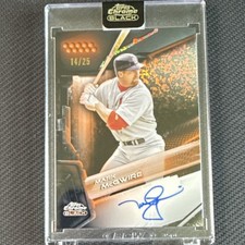 2026 Topps Chrome Black Mark McGwire Autograph Orange Refractor / Cardinals