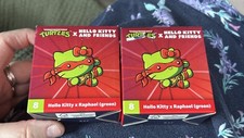 Lot Of 2 2025 McDonald  s HELLO KITTY X Raphael Green TMNT Happy Meal Toy 8