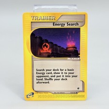 Energy Search 153/165 Expedition Non Holo Pokémon Vintage TCG 2000 NM Card