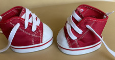Build A Bear Red Canvas High Tops Sneakers Converse Style
