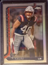 2025 Topps Chrome FOOTBALL JAHLANI TAVAI Refractor PATRIOTS