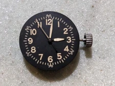 Elgin Type A-11 WWII Military Wrist Watch Movement Dial Parts Watchmakers Spares