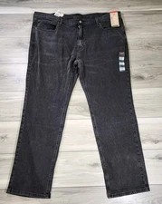 Levi's Flex 541 Jeans Men's 46X34 Black Athletic Taper New 1875770152