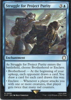 MTG: Fallout: Struggle for Project Purity: Lightly Played Condition