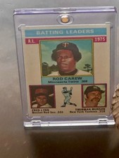 1976 Topps - League Leaders Rod Carew,Thurman Munson, Fred Lynn HOF