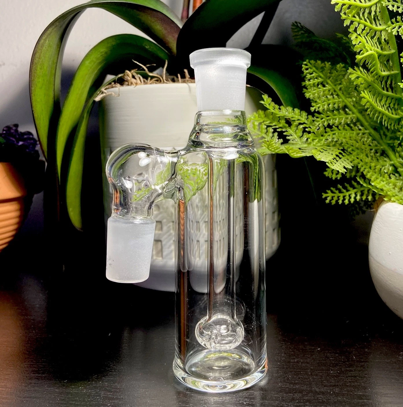 18mm 90 Clear Glass Ash Catcher