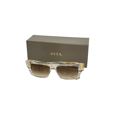 Dita GRANDMASTER-SEVEN DT DTS407 A-02 Crystal Clear/Yellow Gold Sunglasses