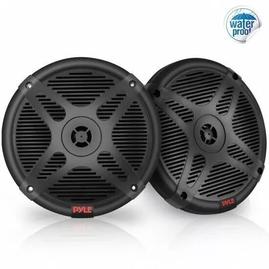 Pyle 6.5-Inch Waterproof-Rated Full Range 600W 2-Way Dual Marine Boat  Speakers