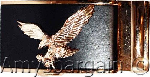 Hebilla de cinturón para hombre. Hebilla de cinturón deslizante automática, hebilla de águila de aterrizaje solamente - Imagen 2 de 12