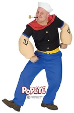 Fun World Popeye the Sailor Man Vintage Cartoons Adult Halloween Costume 102724