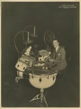 Drummer Henry Van Leer Amsterdam antique photo