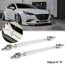 For Mazda 3 Adjust 6"-9" Front Bumper Support Racing Diffuser Lip Strut Rod Bars