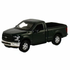 Pull Back Die-Cast Metal Vehicle - 2015 FORD F-150 REGULAR CAB (Green)(4.75 in)