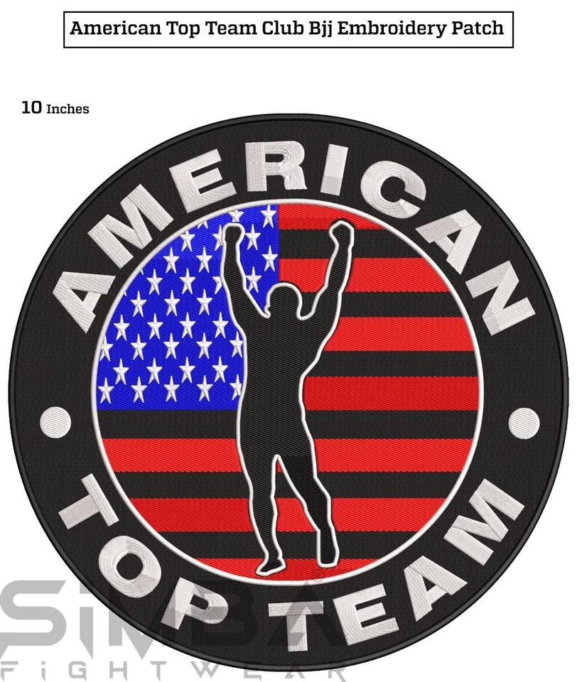 Pack of 3 American Top Team BJJ Embroidery Patches BJJ Gi Patches BJJ Patches - Image 2 of 4