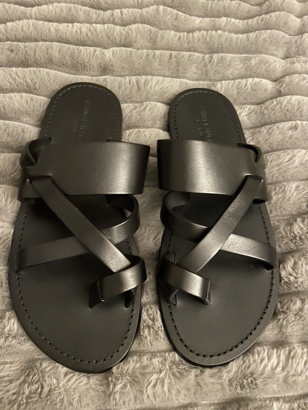 SAINT LAURENT Culver Mules In Pelle Liscia Uomo 41