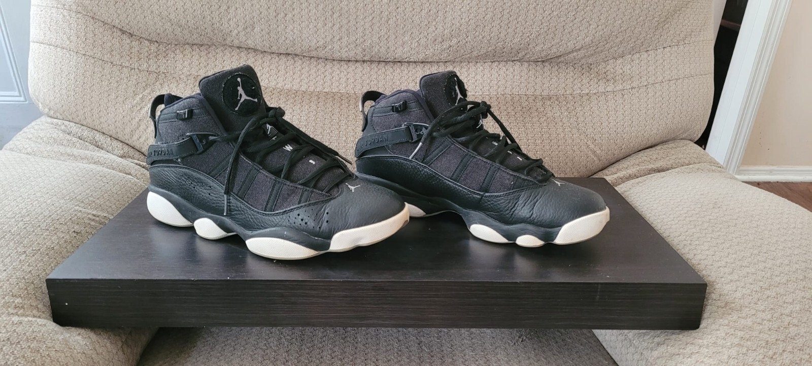 Jordan 6 Rings Black White for Sale | Authenticity Guaranteed | eBay