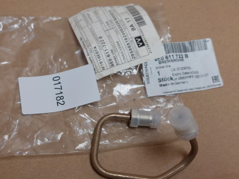 Tubo de freno 8E0611722B AUDI VW SEAT SKODA A4 Avant quattro S4 Cabrio A6 Foto 4 de 4
