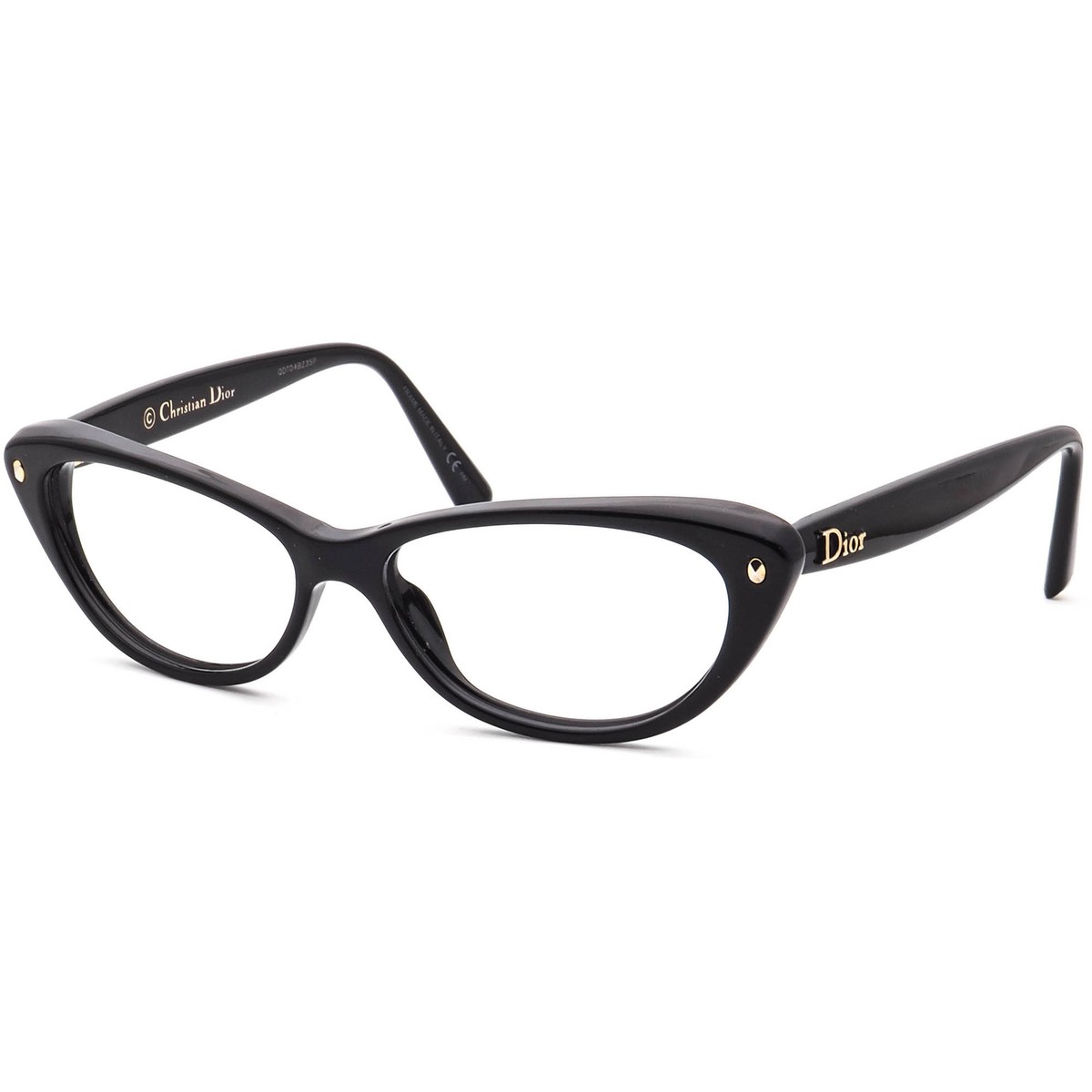 Dior Black Cat-Eye Glasses with Gold Accents DIOR EYEWEAR DiorSignature B1U cat-eye acetate sunglasses  main image 3