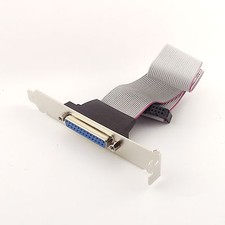 1pcs Serial DB25 Female Adapter with Bracket to IDC 26 Pin Ribbon Cable 1FT 30cm