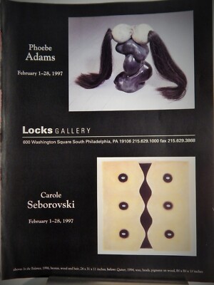 PHOEBE ADAMS  ART PIECE VTG ORIG  1997 ADVERTISEMENT
