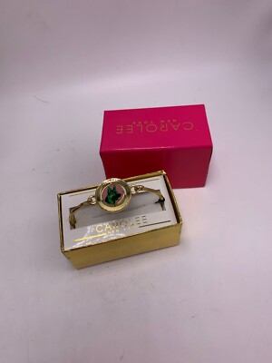 $45 Carolee Bee I Love German Sherpards Gold Tone Bracelet M914