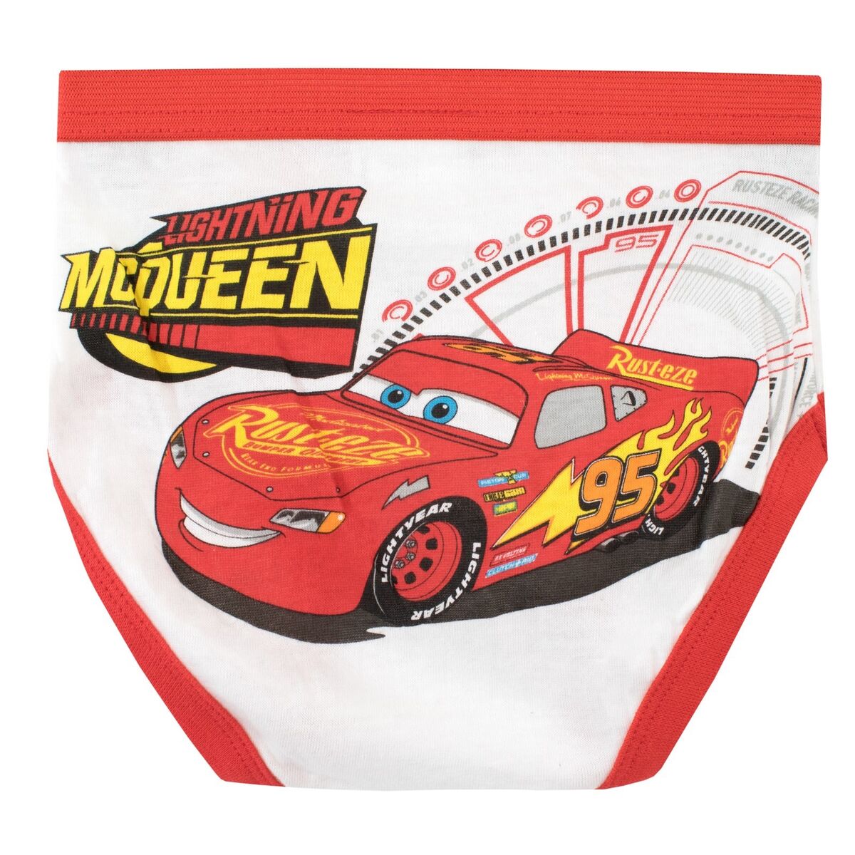 CARS UNDERWEAR BOYS 2pc Set Undershirt/Brief Sz 4 Disney/Pixar Fun