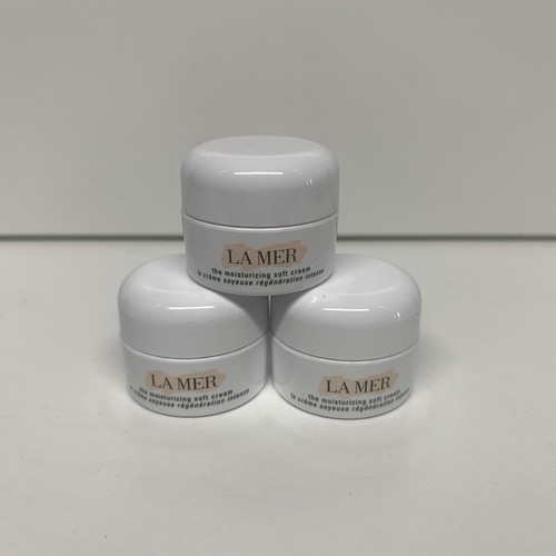 3 X La Mer Moisturizing Soft Cream TRAVEL SIZE .12 oz/3.5 ml fresh eBay
