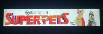 DC League Of Super-Pets (2022) 5x25 Movie Theater Mylar Dwayne Johnson KevinHart