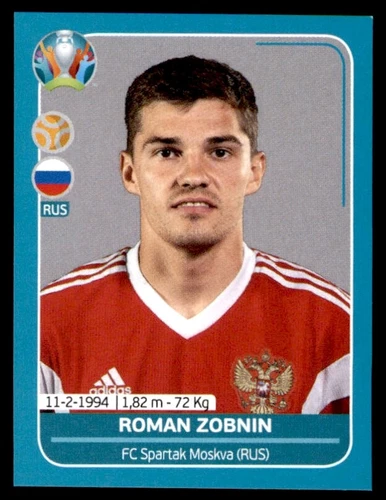 Panini UEFA Euro 2020 Preview - Roman Zobnin Russia No. RUS24
