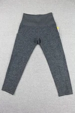 Kirkland Signature Ladies' Brushed capri 2xSide Pockets Stretch Gray Size S