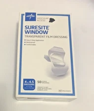 Medline Suresite Window Transparent Film Dressing 45 Pack Opened Damaged Box
