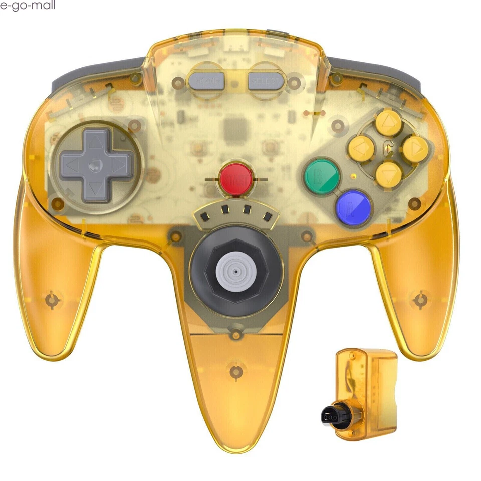 2.4G Wireless N64 Controller Remote Game Pad w/ Rumble Pak for Nintendo N64 - Image 3 of 4