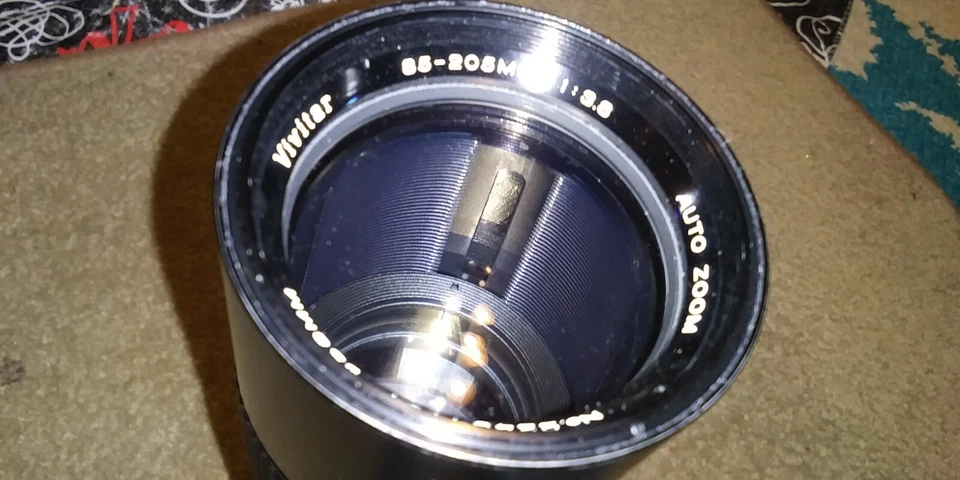 Vivitar 85-205mm 1:3.8 Auto Zoom Lens w Cover - Image 4 of 4