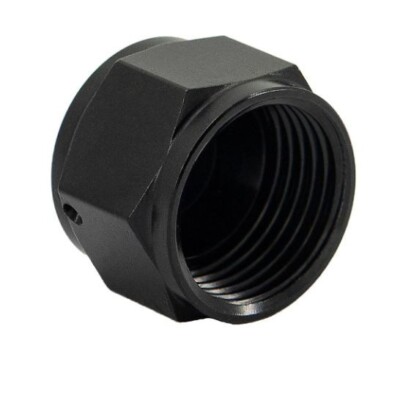 Motorsport AN-6 AN6 schwarz Flare End Kappe Ausblendstecker Blocker Schlauchbefestigung Adapt